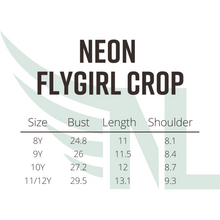 Load image into Gallery viewer, Neon FlyGirl Youth Crop
