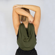 Load image into Gallery viewer, The Commander Sleeveless Crop Hoodie
