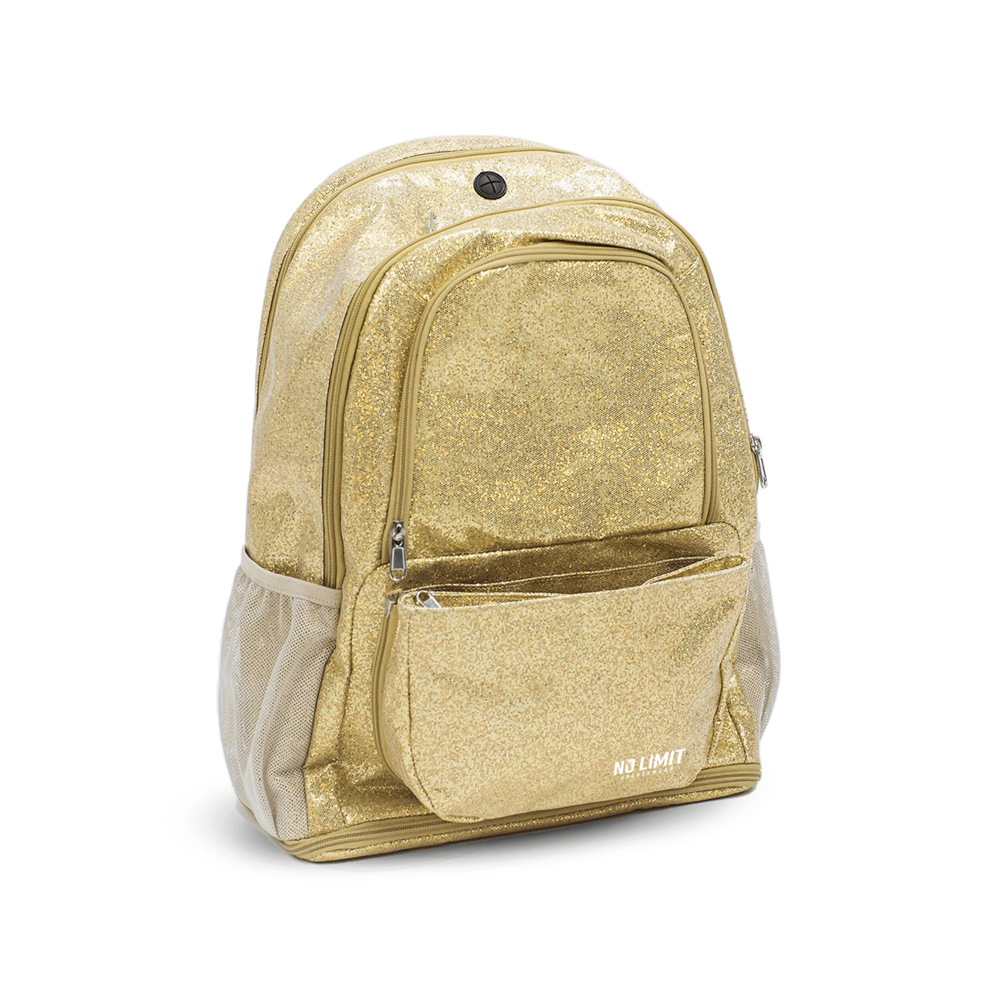 Gold Sparkle Backpack – No Limit Sportswear