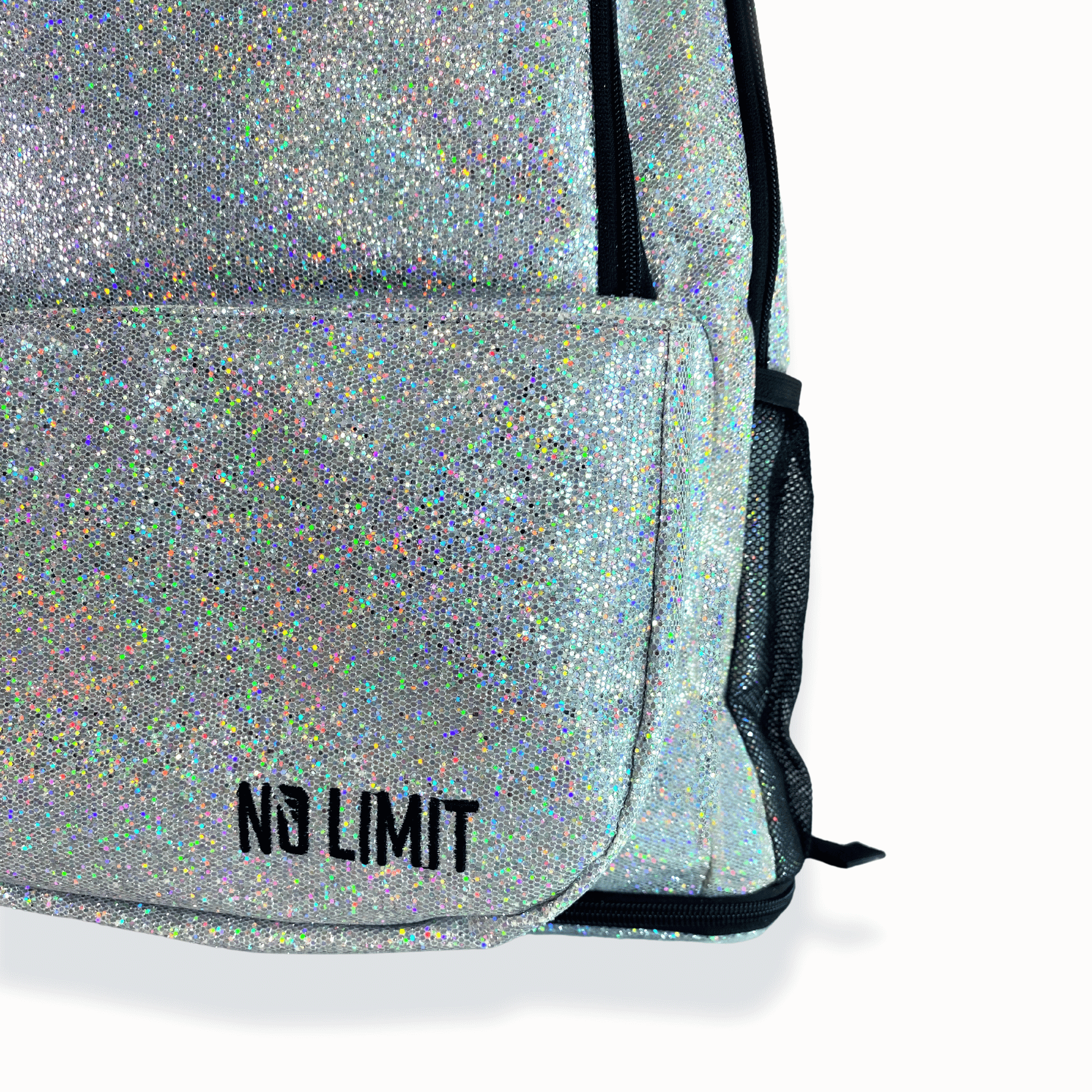 Silver Sparkle Backpack – No Limit Sportswear